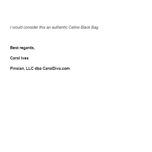 AUTHENTIC CELINE Hand Bag Black Enamel - Picture 10 of 10